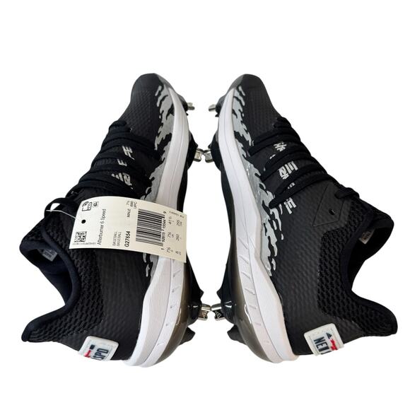 Adidas Afterburner 6 Speed Trap Baseball Cleats Men\'s US 8 Black White G27654 main image 10
